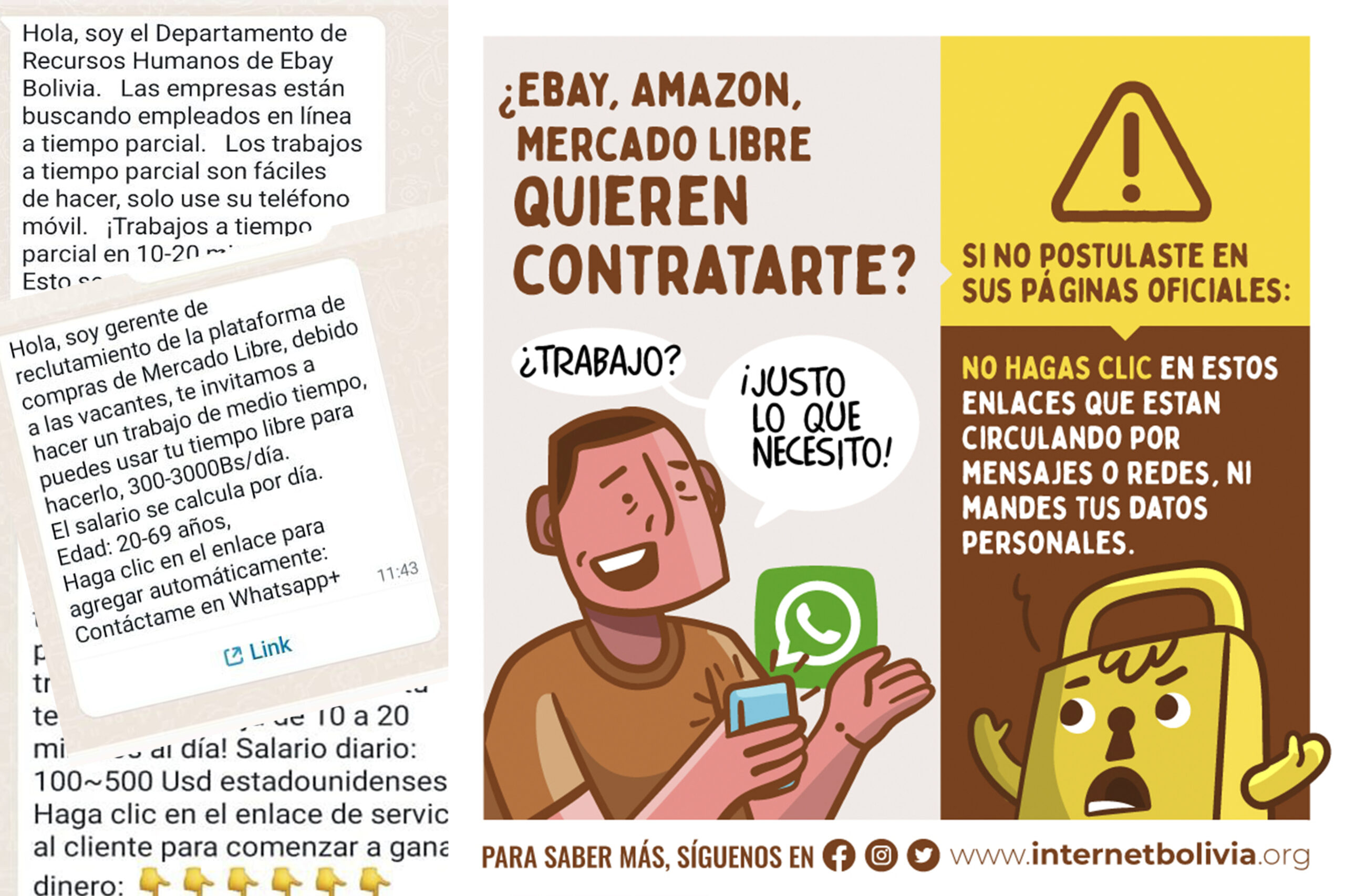 Estafas escondidas en ofertas de trabajo | Internet Bolivia