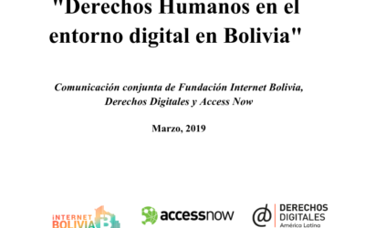 Informe «Derechos Humanos en el entorno digital en Bolivia»